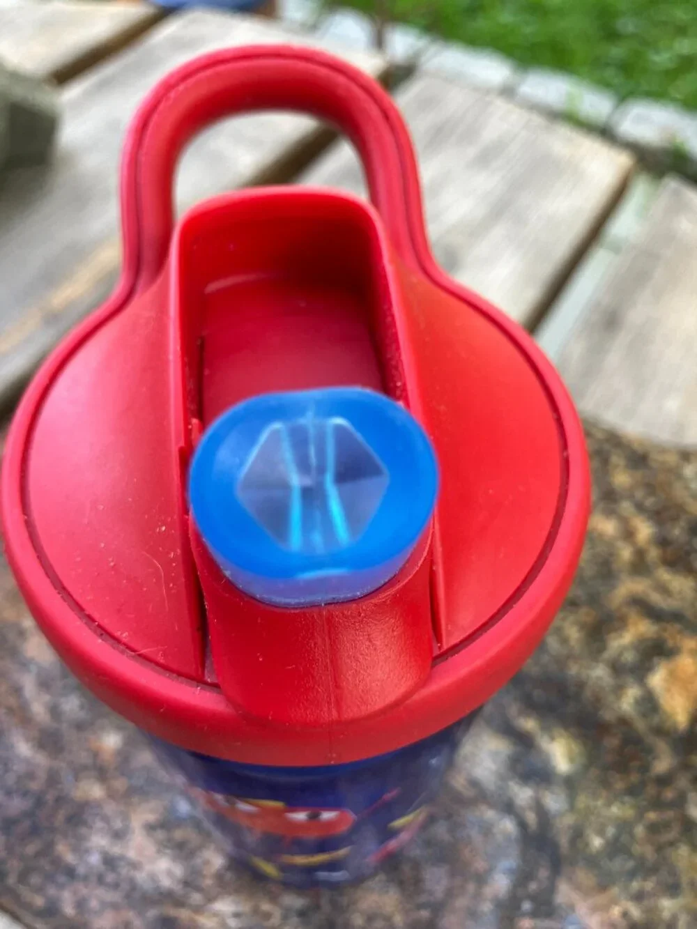 🌟 CamelBak Kids 14 oz BPA-Free Water Bottle Blue Red Flip Straw Reusable